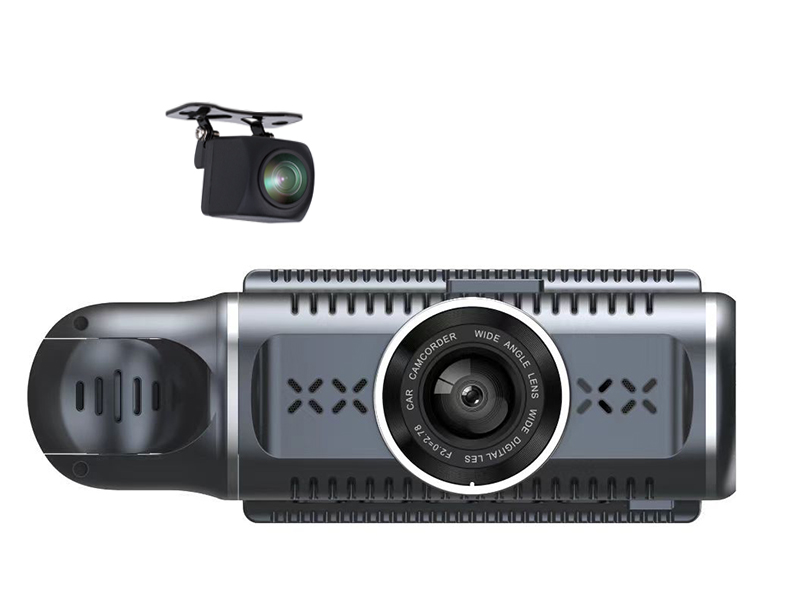 Explore the World with Front, Back and Interior Car Dash Camera with Super Night Vision and 3.0 Inch IPS Screen